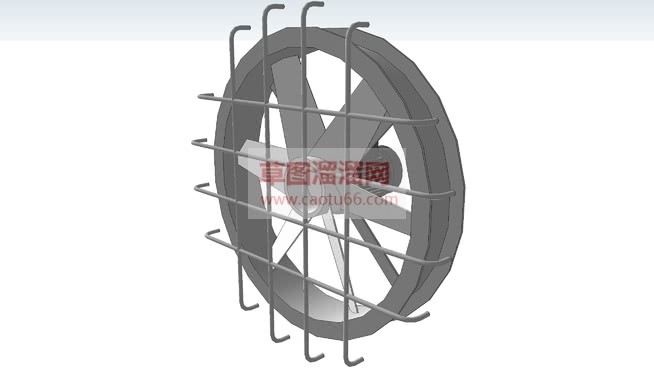 工业风扇排气SU模型