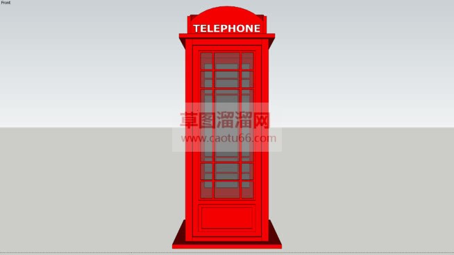欧式电话亭免SU模型