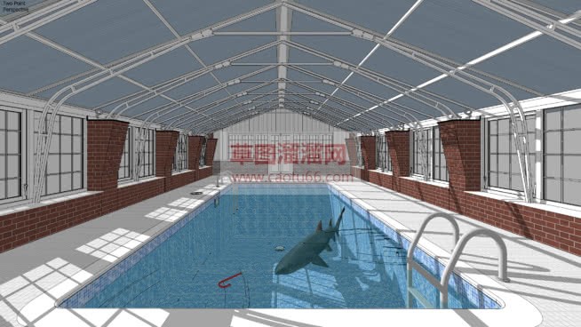 室内游泳池免SU模型