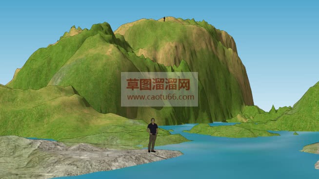 山脉山峰免费SU模型