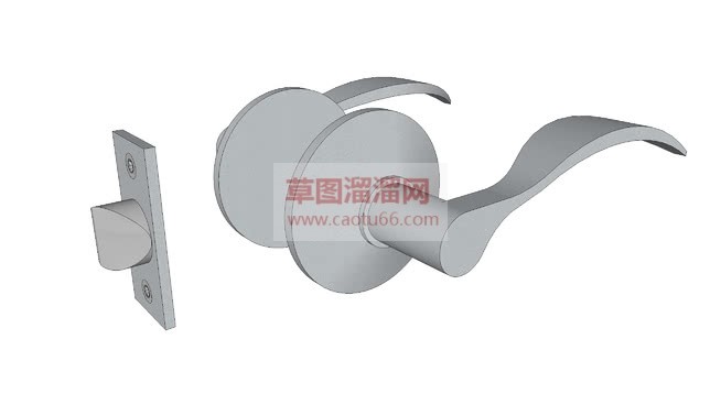 门把手开关免SU模型