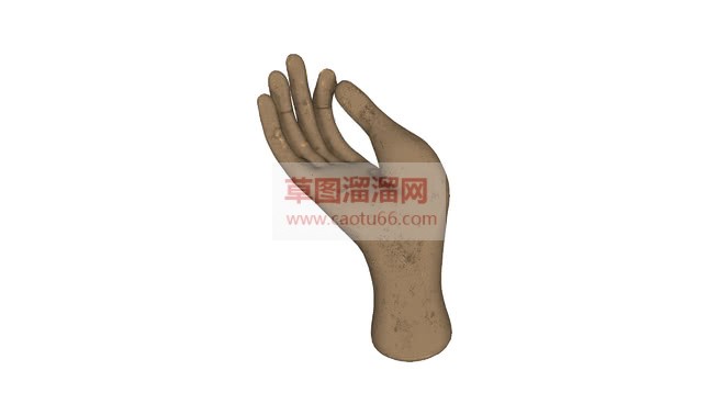 手掌雕塑免费SU模型