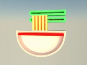 拉面标志免费SU模型