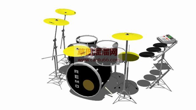 架子鼓音乐乐SU模型