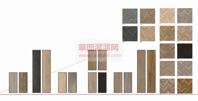 木地板材质库SU模型