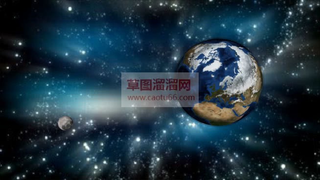 地球和月亮星SU模型