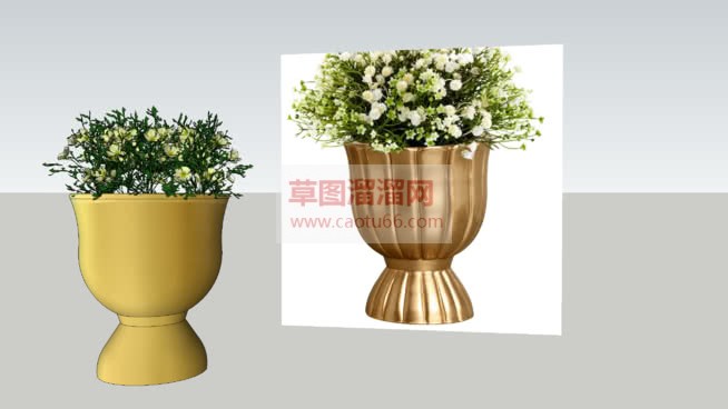 花钵的免费SU模型