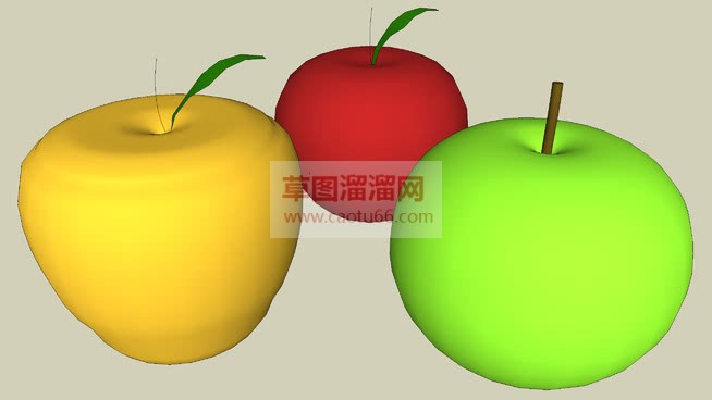 三个苹果的免SU模型