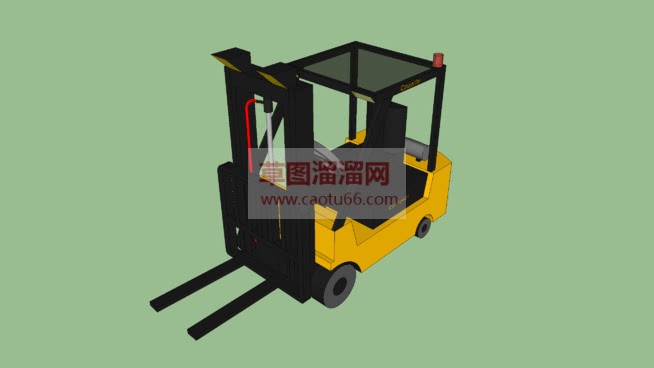 工业叉车库免SU模型