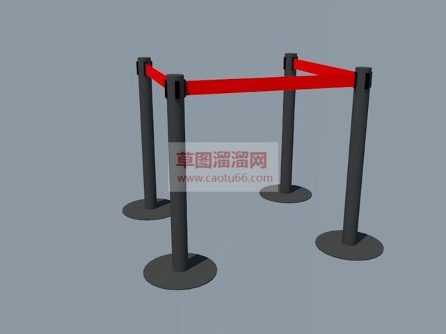 铁索绳索栏杆SU模型