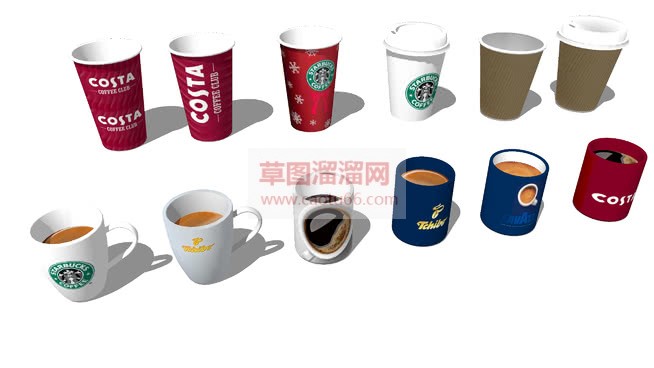 咖啡杯底怎么SU模型