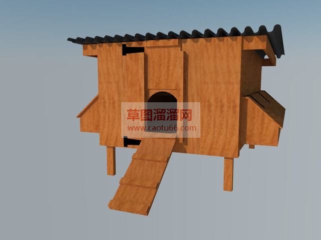 农村鸡笼设计SU模型