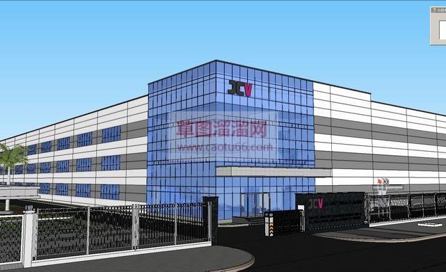库公司企业厂SU模型