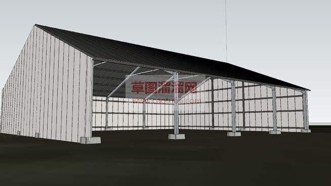 建模夜冷库怎SU模型