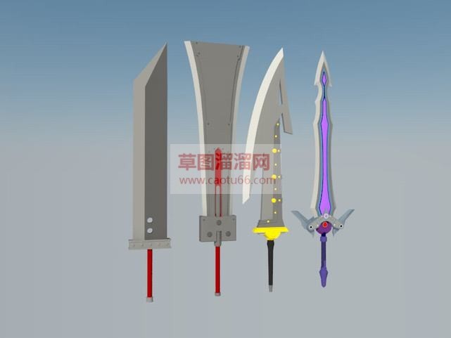 高达的刀剑武SU模型