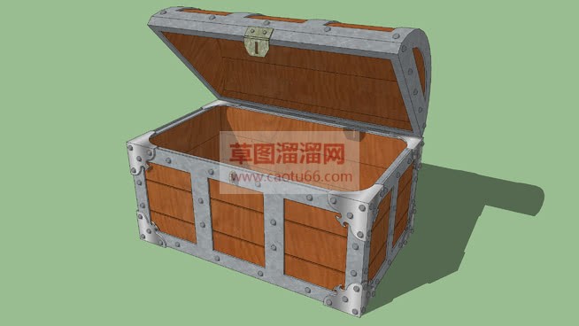 怎么做宝箱SU模型
