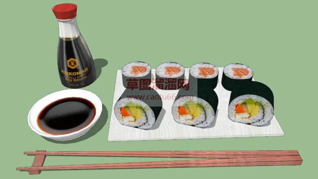 日本料理寿司SU模型