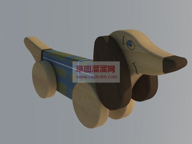 建模木质玩具SU模型