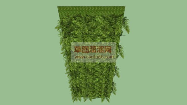 如何画植物墙SU模型