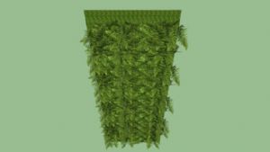 如何画植物墙SU模型