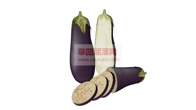 蔬菜茄子SU模型