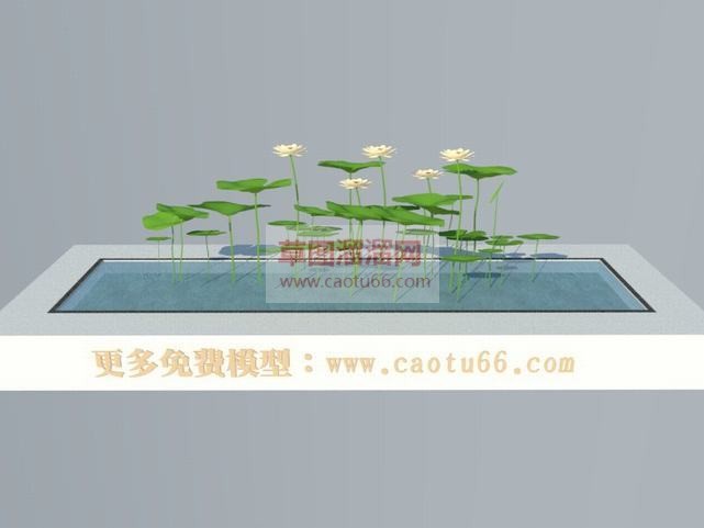 溜溜网荷花池SU模型