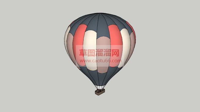 热气球的画法SU模型