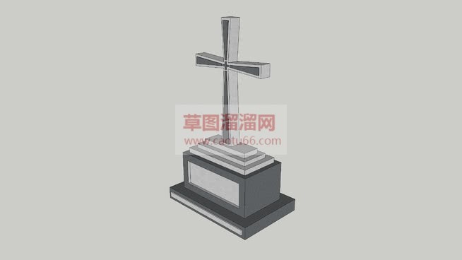 怎么做欧式墓SU模型