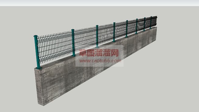 护栏隔离带高SU模型
