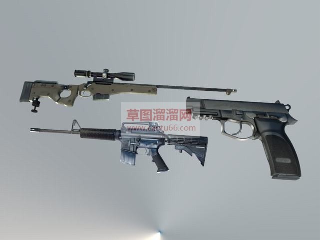 冲锋枪SU模型