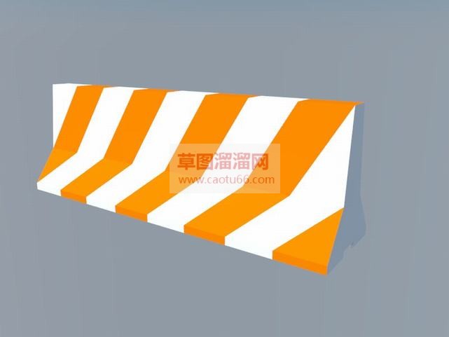 水马道路护栏SU模型