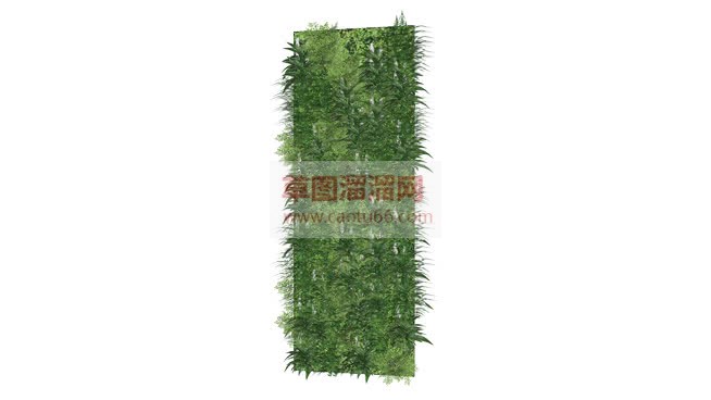 绿植墙SU模型