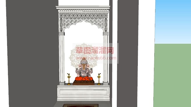 象头财神迦尼SU模型
