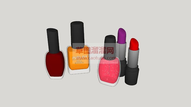 化妆品口红SU模型
