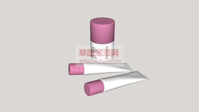 化妆品软膏SU模型