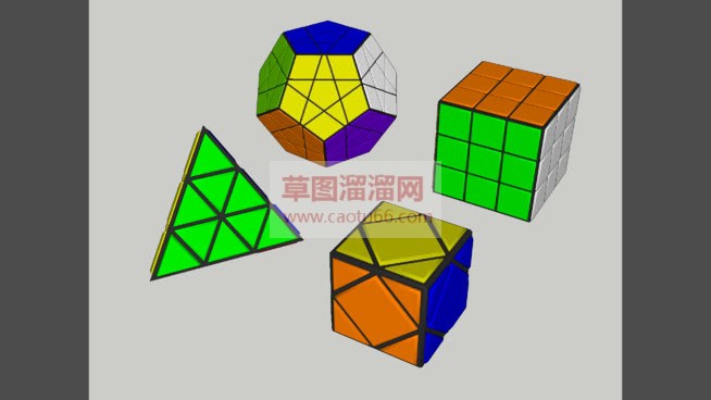 魔方玩具SU模型