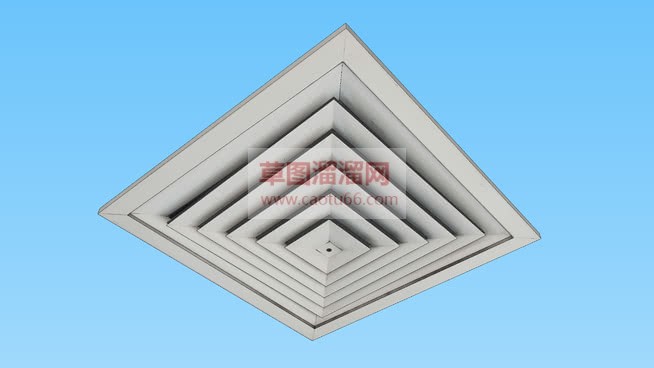 排气扇出风口SU模型