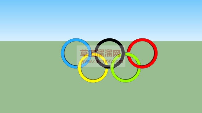 奥运五环SU模型