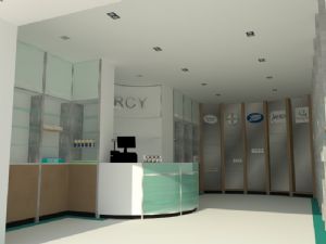 现代药店室内SU模型 免费sketchup模型下载