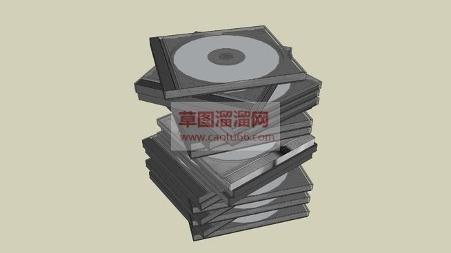 CD碟子SU模型