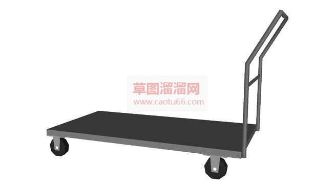 手拖车货运物SU模型