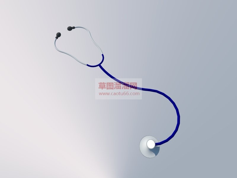 医疗器材听诊SU模型