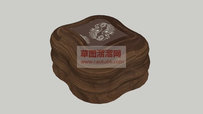 日式食盒饭盒SU模型