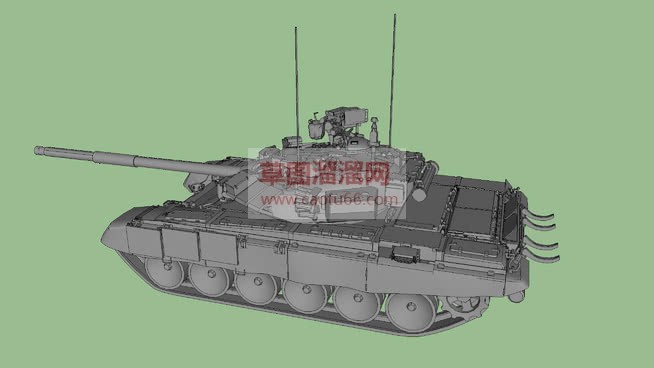 T90主战坦SU模型