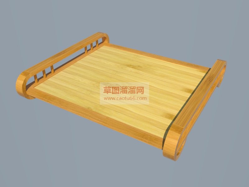 竹制托盘SU模型