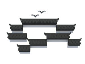 屋檐SU模型 免费sketchup模型下载