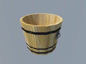 木桶洗脚桶SU模型