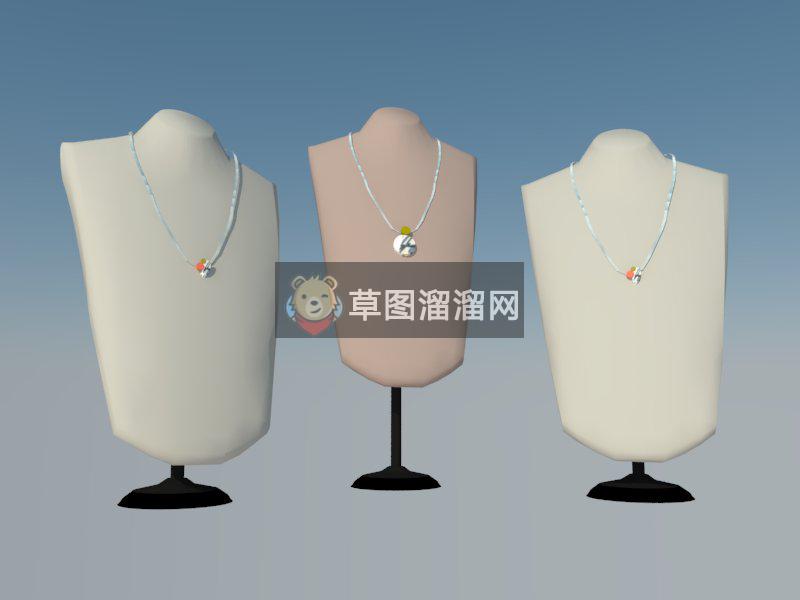 项链首饰道具SU模型