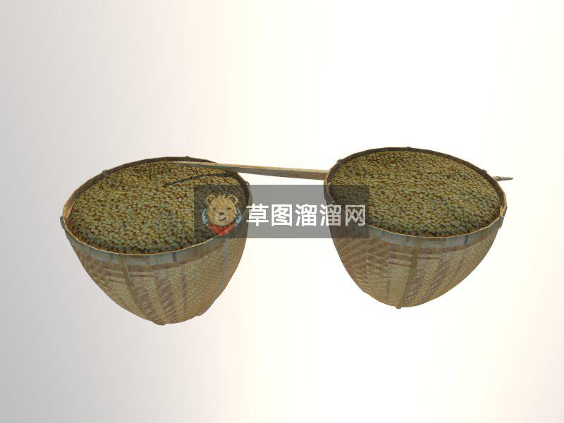 箩筐SU模型