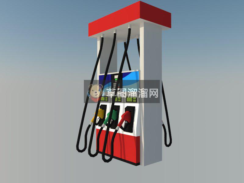 加油站加油枪SU模型